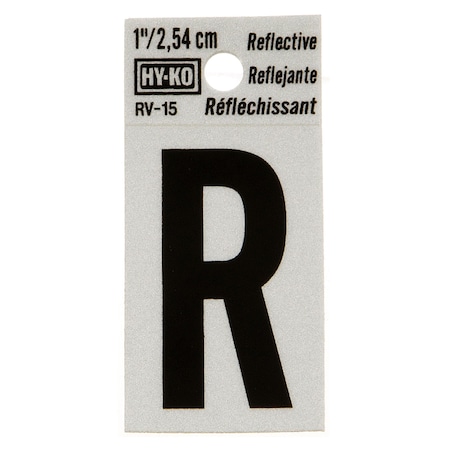 1.25In Reflective Letter R, 10PK